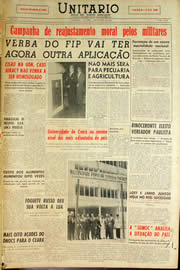 Página do jornal Unitário de outubro de 1959