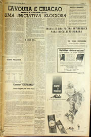 Página do jornal Unitário de outubro de 1959