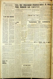 Página do jornal Unitário de outubro de 1959