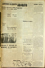Página do jornal Unitário de outubro de 1959