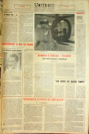 Página do jornal Unitário de outubro de 1959