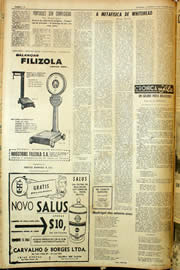 Página do jornal Unitário de outubro de 1959
