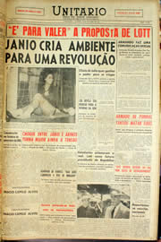 Página do jornal Unitário de outubro de 1959