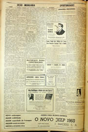 Página do jornal Unitário de outubro de 1959