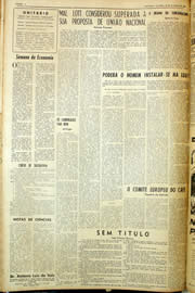 Página do jornal Unitário de outubro de 1959