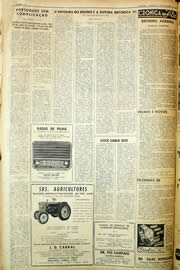 Página do jornal Unitário de novembro de 1959