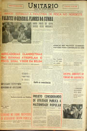 Página do jornal Unitário de novembro de 1959