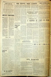 Página do jornal Unitário de novembro de 1959
