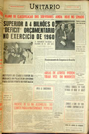 Página do jornal Unitário de novembro de 1959