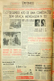 Página do jornal Unitário de novembro de 1959