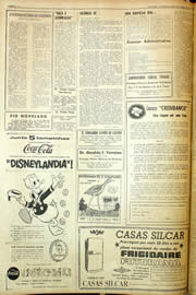 Página do jornal Unitário de novembro de 1959