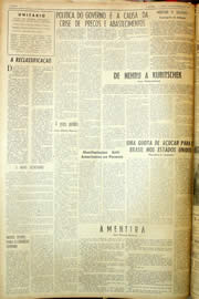 Página do jornal Unitário de novembro de 1959