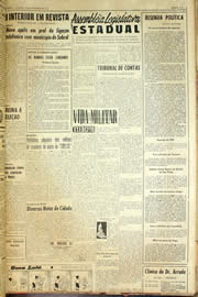 Página do jornal Unitário de novembro de 1959
