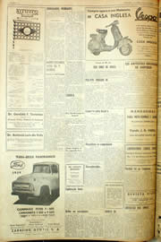 Página do jornal Unitário de novembro de 1959