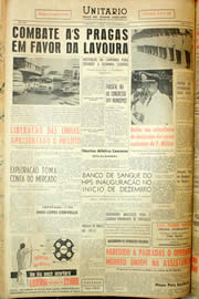 Página do jornal Unitário de novembro de 1959