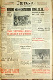 Página do jornal Unitário de novembro de 1959