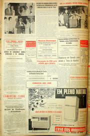 Página do jornal Unitário de novembro de 1959