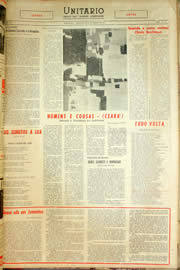 Página do jornal Unitário de novembro de 1959