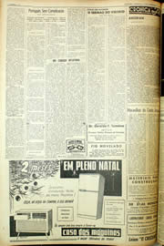Página do jornal Unitário de novembro de 1959