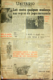 Página do jornal Unitário de dezembro de 1959