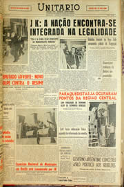 Página do jornal Unitário de dezembro de 1959