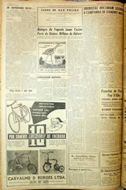 Página do jornal Unitário de dezembro de 1959