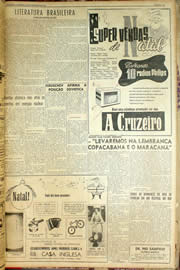 Página do jornal Unitário de dezembro de 1959