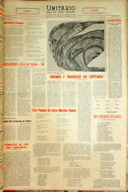 Página do jornal Unitário de dezembro de 1959
