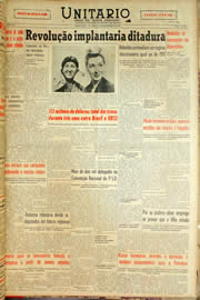 Página do jornal Unitário de dezembro de 1959