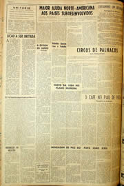 Página do jornal Unitário de dezembro de 1959