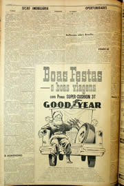 Página do jornal Unitário de dezembro de 1959