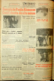 Página do jornal Unitário de dezembro de 1959