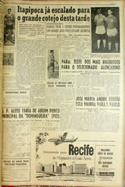 Página do jornal Unitário de dezembro de 1959