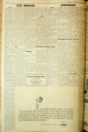 Página do jornal Unitário de dezembro de 1959