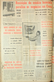 Página do jornal Unitário de abril de 1961
