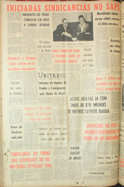 Página do jornal Unitário de abril de 1961