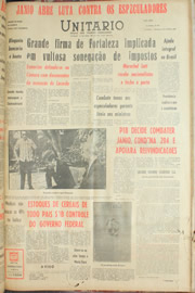Página do jornal Unitário de abril de 1961