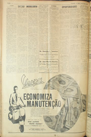 Página do jornal Unitário de abril de 1961