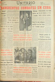 Página do jornal Unitário de abril de 1961