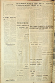 Página do jornal Unitário de abril de 1961