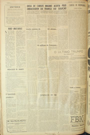 Página do jornal Unitário de abril de 1961
