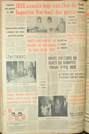 Página do jornal Unitário de abril de 1961