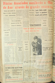 Página do jornal Unitário de abril de 1961
