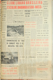 Página do jornal Unitário de abril de 1961