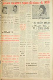 Página do jornal Unitário de maio de 1961