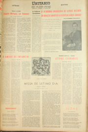 Página do jornal Unitário de maio de 1961