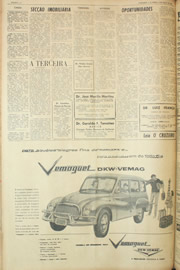 Página do jornal Unitário de maio de 1961