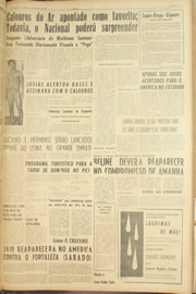 Página do jornal Unitário de maio de 1961