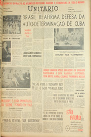 Página do jornal Unitário de maio de 1961