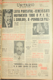 Página do jornal Unitário de maio de 1961
